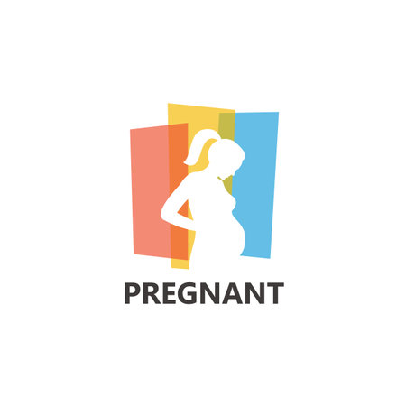 Pregnant Logo Template Design Vector, Emblem, Design Concept, Creative Symbol, Iconのイラスト素材