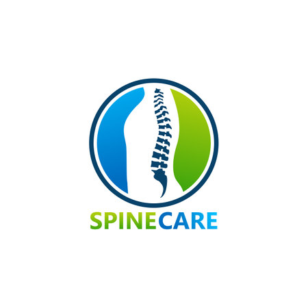 Spin Care Logo Template Design Vector, Emblem, Design Concept, Creative Symbol, Iconのイラスト素材