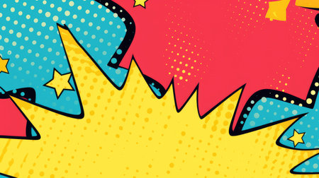 Pop art background, AI generated Imageの素材