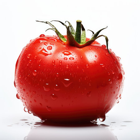 Tomato in white background, AI generated Imageの素材