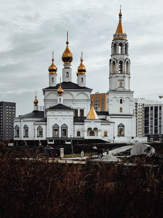 Church of the Intercession of the Blessed Virgin Mary in Yaroslavl, Russiaの写真素材