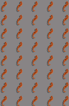 Vertical pattern with granulated instant coffee on a gray background. Coffee template. Prints,...