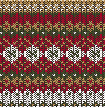 vector knitted seamless patternのイラスト素材