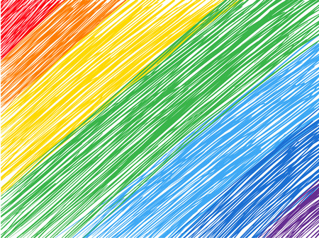 Rainbow hand drawn background vector eps8のイラスト素材
