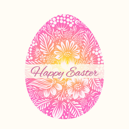 Easter egg. Card for invitation.のイラスト素材