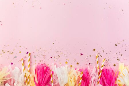 Birthday party  with copy space.の写真素材