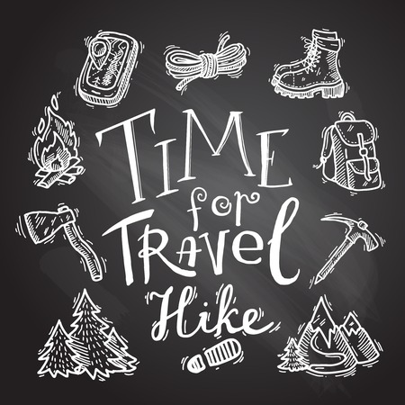 hike iconsのイラスト素材