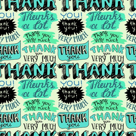 thank you- hand letteringのイラスト素材