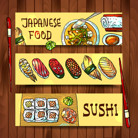 Japanese foodのイラスト素材