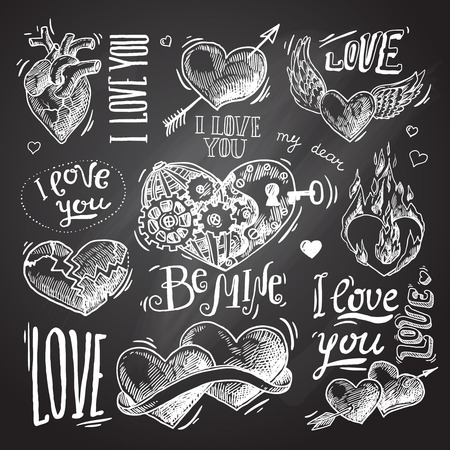 heart patternのイラスト素材