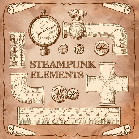 steampunkのイラスト素材