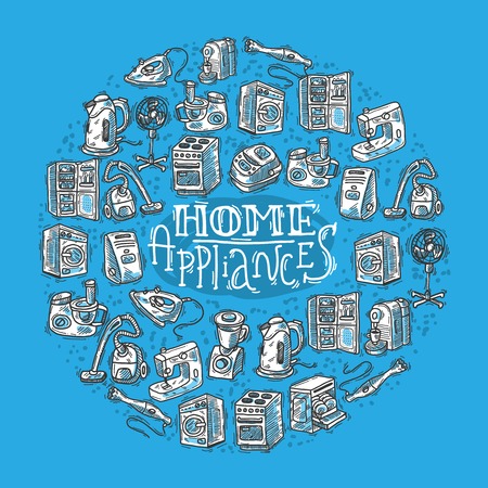 home appliahcesのイラスト素材
