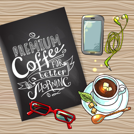 coffee flayerのイラスト素材