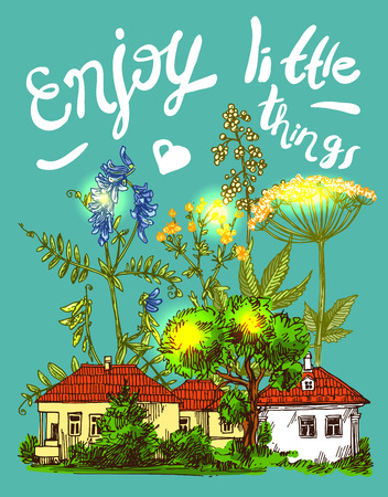 little house sketchのイラスト素材