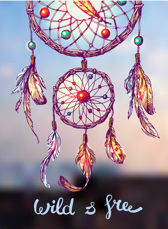 Illustration of dreamcatcher.のイラスト素材
