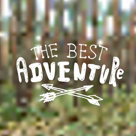 Hand drawn lettering travelのイラスト素材