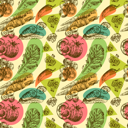 Beautiful hand drawn illustration vegetable.のイラスト素材