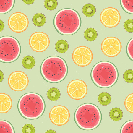 Fruits seamless patternのイラスト素材