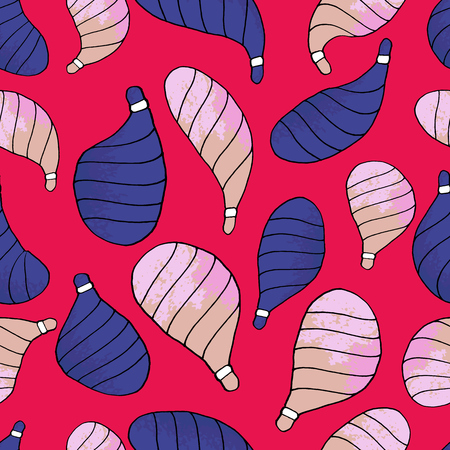 Seamless pattern design, Christmas toys, textile, textile printのイラスト素材