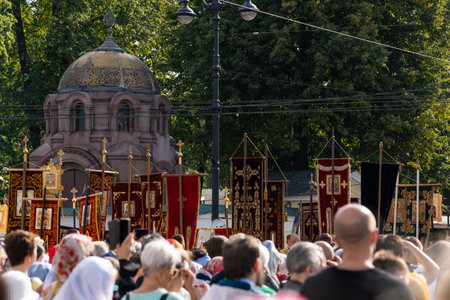 Alexander Nevsky Square. celebration of Christians