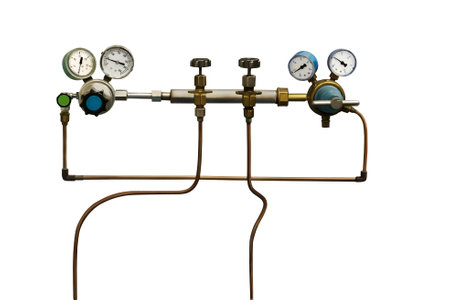 Gas Pressure Regulator, equipped with Gauges and Connectors for optimal performance and safety