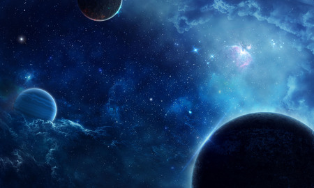 Blue space and planets
