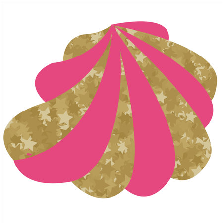 pink glitter cute marshmallow, cute girly sweets, vectorのイラスト素材