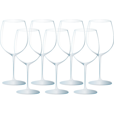 crystal glass, wine and special occasionsのイラスト素材