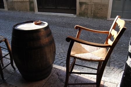 very nice small town in the Veneto in Italyの写真素材