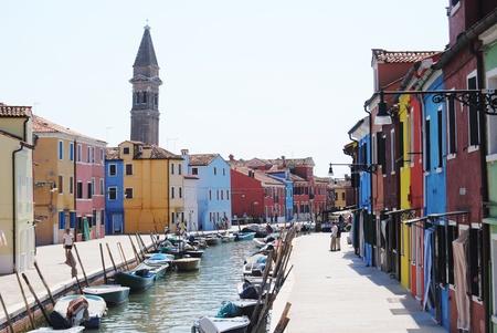 trip to Venice and the islands of Murano, Burano and Torcello in Augustのeditorial素材
