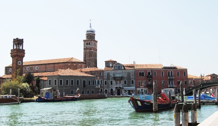 trip to Venice and the islands of Murano, Burano and Torcello in Augustのeditorial素材