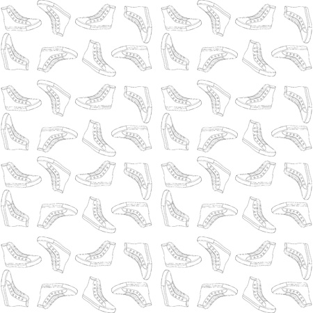 shoes for youth and adolescentsのイラスト素材