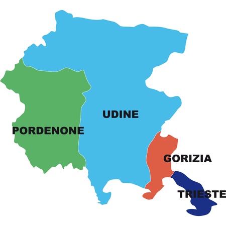 map of italyのイラスト素材