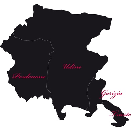 map of italyのイラスト素材