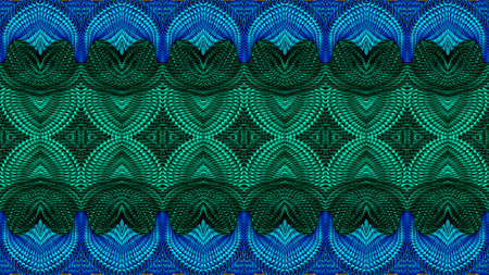 Multicolor abstract symmetric background is computer graphics and can be used in the design of...