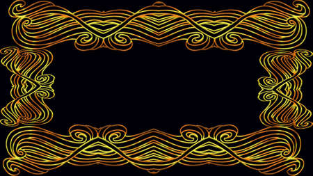 Decorative frame, place for text. Decorative illustration for invitations and greeting cards.の写真素材