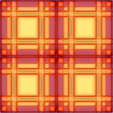Red stylized checkered background for prints, fabrics, designs, clothes. A cell is like a Scottish...