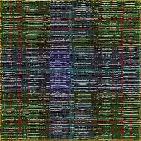Green stylized checkered background for prints, fabrics, designs, clothes. A cell is like a Scottish...