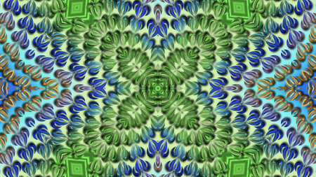 Abstract background with symmetric patterns in different colors. Can be used for prints on fabrics...