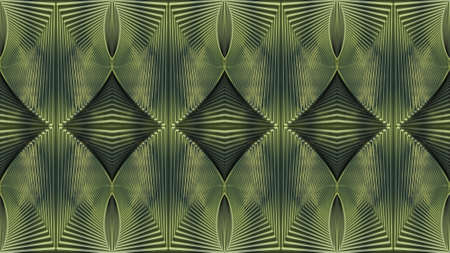 Green abstract symmetric background is computer graphics and can be used in the design of textiles,...