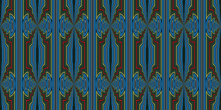 Abstract background with symmetric patterns in different colors. Can be used for prints on fabrics and clothes, in the interior.の写真素材