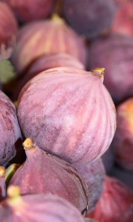 Ripe fig close up on a counterの写真素材