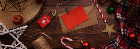 composition with Christmas elements cup of coffee and caramel canes.の写真素材