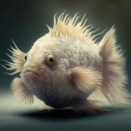 generated image of an unusual species of fish. generative AIの素材