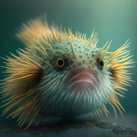 generated image of an unusual species of fish. generative AIの素材