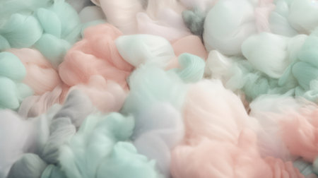abstract background in pastel colors from soft fluffy texture like cotton wool .generative AIの素材