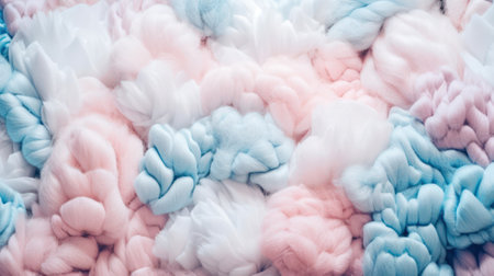 abstract background in pastel colors from soft fluffy texture like cotton wool .generative AIの素材
