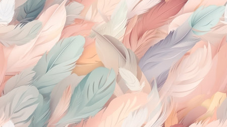 abstract background in pastel colors of soft fluffy texture like feathers .generative AIの素材