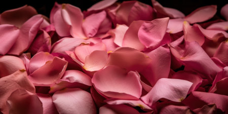 abstract background rose petals pink color.Generative AIの素材