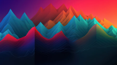 Abstract colorful graphic background wallpaper.Generative AIの素材
